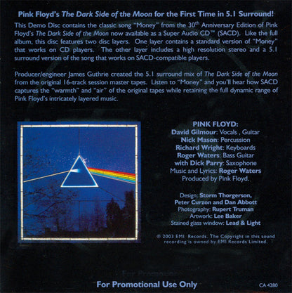 Pink Floyd : Money (SACD, Hybrid, Multichannel, Single, Promo)