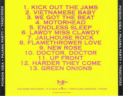 Poison Idea : Pajama Party (CD, Comp)