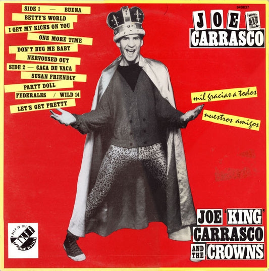 Joe ‘King’ Carrasco & The Crowns* : Mil Gracias A Tudos Nuestros Amigos (LP, Album)