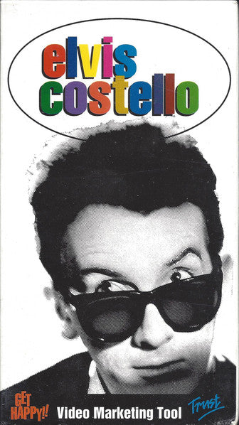 Elvis Costello : Get Happy Trust Video Marketing Tool VHS (VHS, Advance, Comp, Promo, Smplr)
