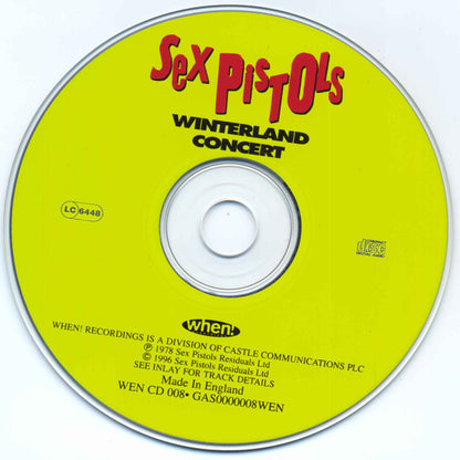 Sex Pistols : Winterland Concert (CD)