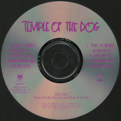 Temple Of The Dog : Temple Of The Dog (CD, Album, Club, BMG)