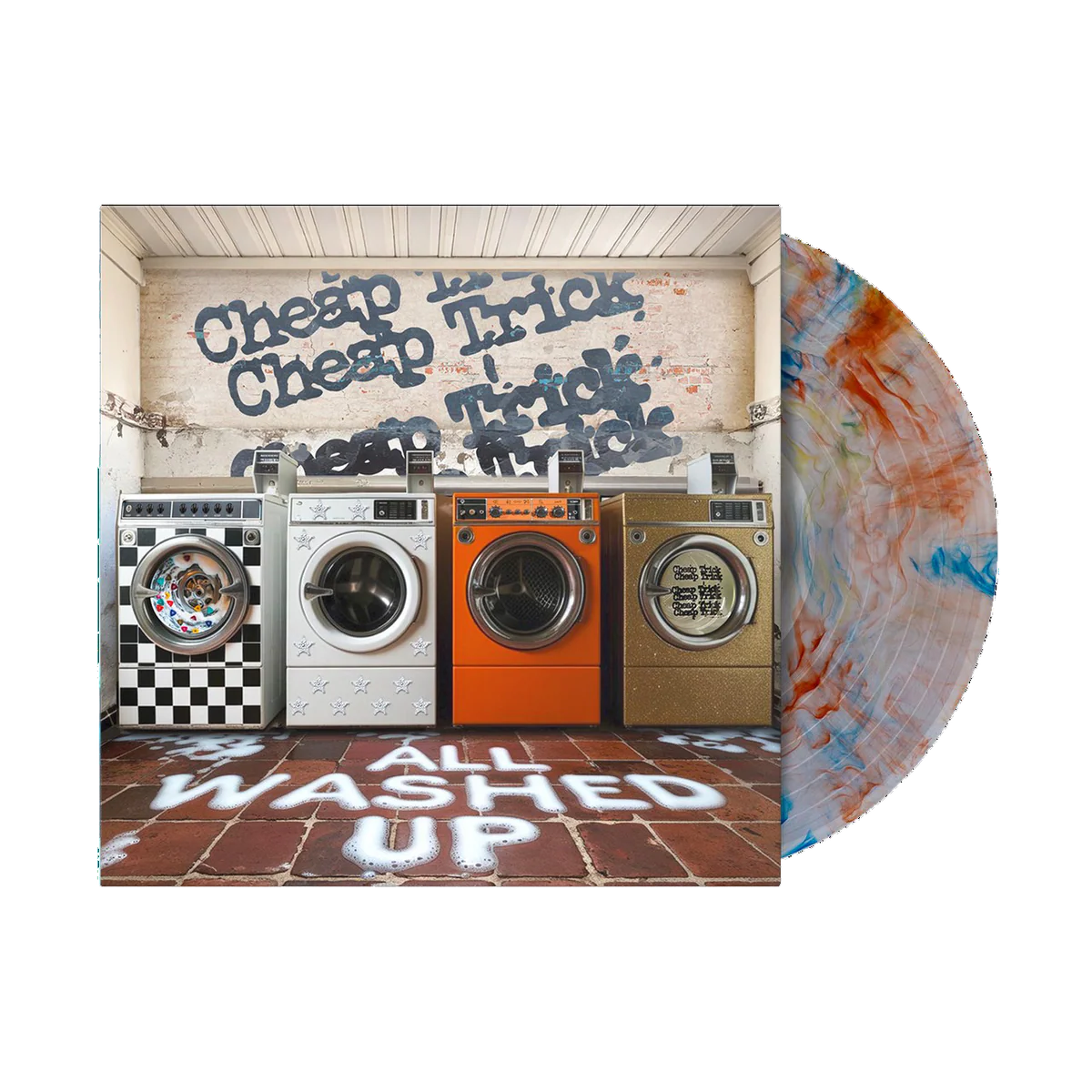 Cheap Trick - All Washed Up: Clear with Orange & Blue Marble [Indie Press]