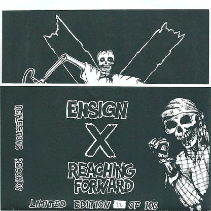 Reaching Forward / Ensign : Straight Edge Hardcore (7", EP, Ltd, Blu)