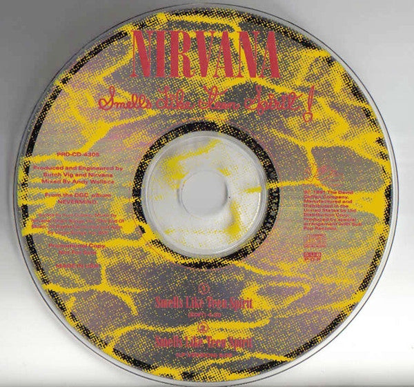 Nirvana : Smells Like Teen Spirit (CD, Single, Promo)