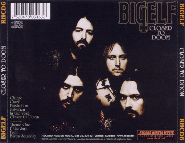 Bigelf : Closer To Doom (CD, EP, RE)