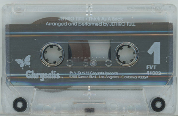 Jethro Tull : Thick As A Brick (Cass, Album)