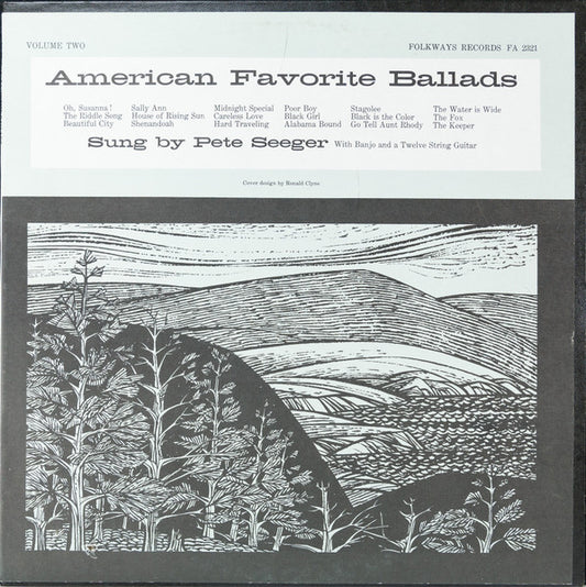 Pete Seeger : American Favorite Ballads, Volume 2 (LP, RE)