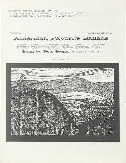 Pete Seeger : American Favorite Ballads, Volume 2 (LP, RE)
