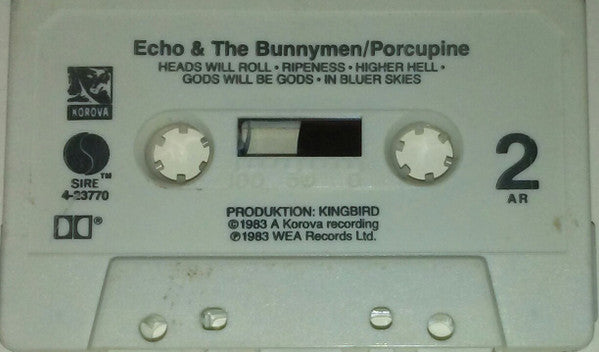Echo & The Bunnymen : Porcupine (Cass, Album, No )