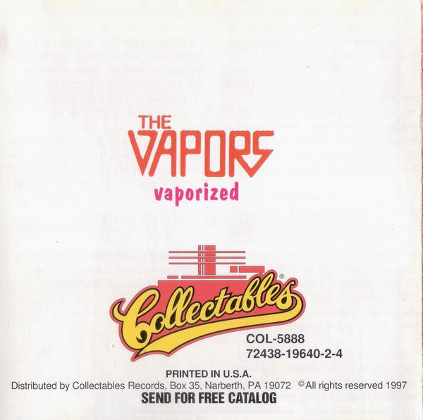 The Vapors : Vaporized (CD, Comp)