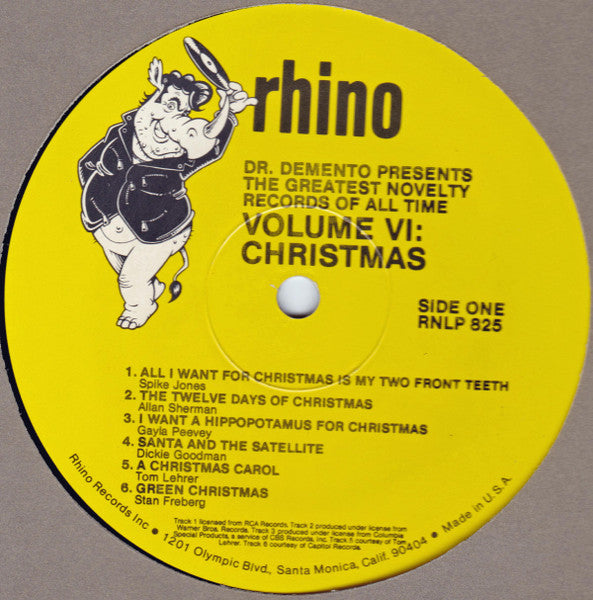 Various : Dr. Demento Presents The Greatest Novelty Records Of All Time - Volume VI Christmas (LP, Album, Comp)