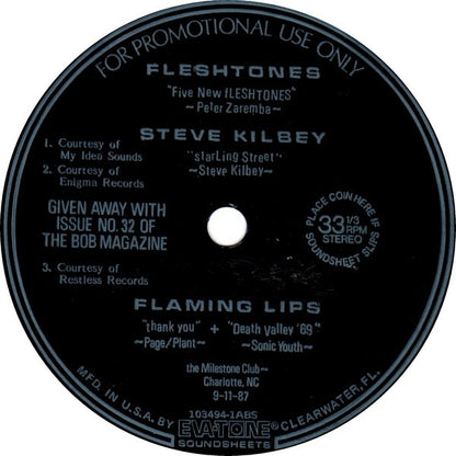 Fleshtones* / Steve Kilbey / Flaming Lips* : Five New Fleshtones / Starling Street / Thank You / Death Valley '69 (Flexi, 7", Promo)