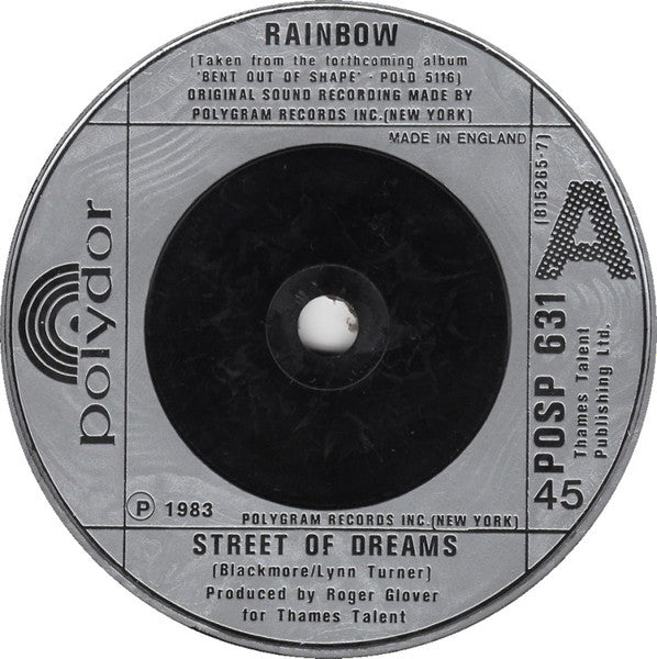 Rainbow : Street Of Dreams (7", Single)