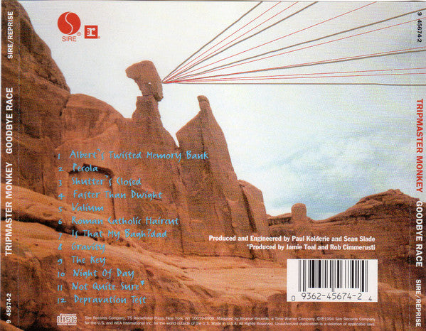 Tripmaster Monkey : Goodbye Race (CD, Album)