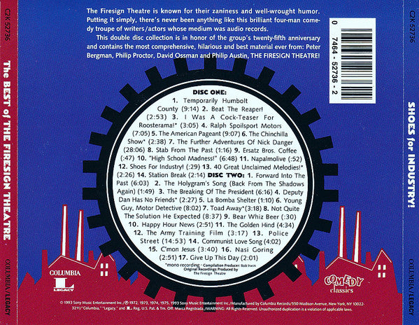 The Firesign Theatre : Shoes For Industry! The Best Of The Firesign Theatre (2xCD, Comp, RE)