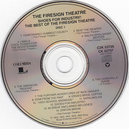 The Firesign Theatre : Shoes For Industry! The Best Of The Firesign Theatre (2xCD, Comp, RE)