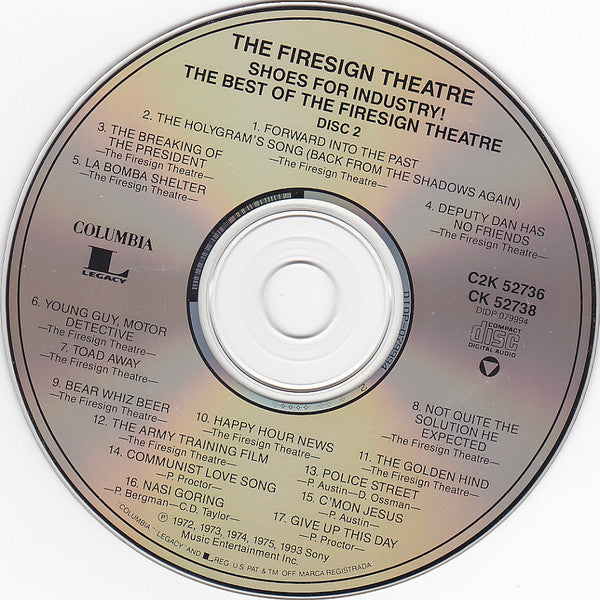 The Firesign Theatre : Shoes For Industry! The Best Of The Firesign Theatre (2xCD, Comp, RE)