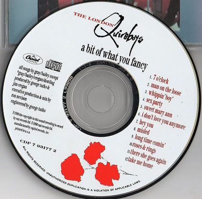 The London Quireboys* : A Bit Of What You Fancy (CD, Album)