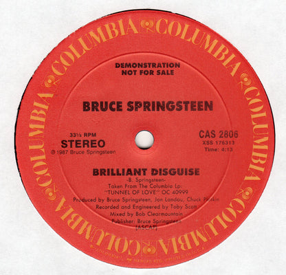Bruce Springsteen : Brilliant Disguise (12", Single, Promo)