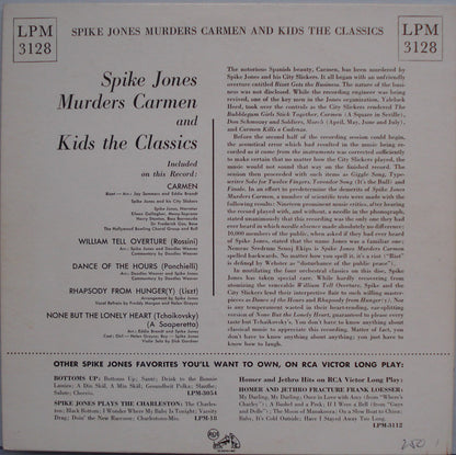 Spike Jones And His City Slickers : Spike Jones Murders Carmen And Kids The Classics (10", Mono)