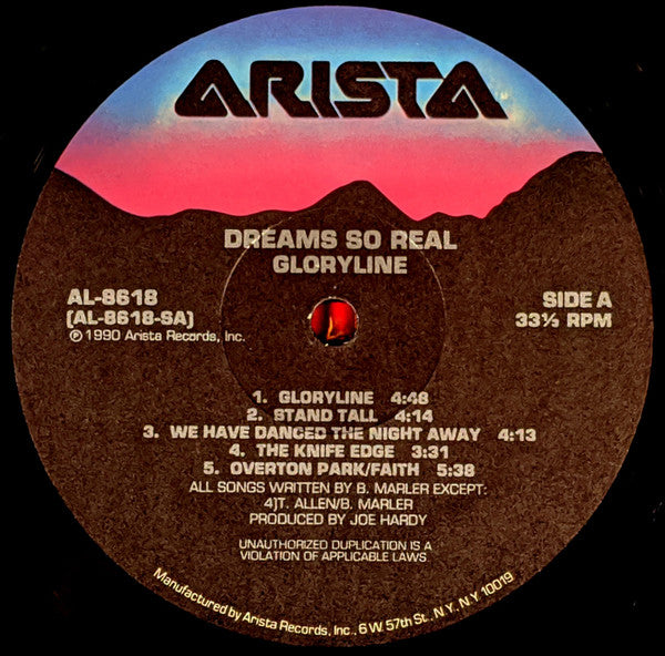 Dreams So Real : Gloryline (LP, Album)
