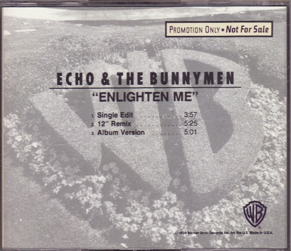 Echo & The Bunnymen : Enlighten Me (CD, Single, Promo)
