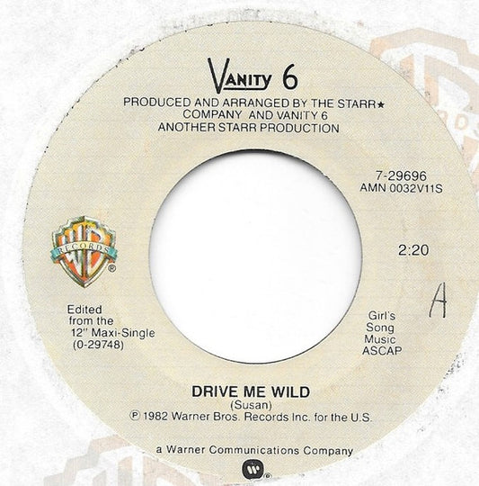 Vanity 6 : Drive Me Wild (7")