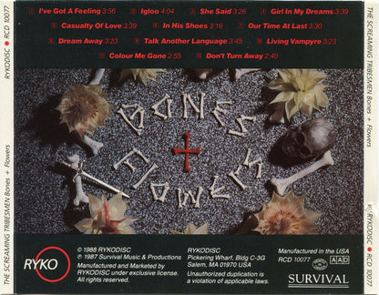 The Screaming Tribesmen : Bones + Flowers (CD, Album)