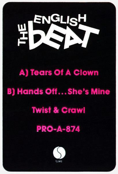 The Beat (2) : Tears Of A Clown / Hands Off...She's Mine / Twist & Crawl (12", Promo)