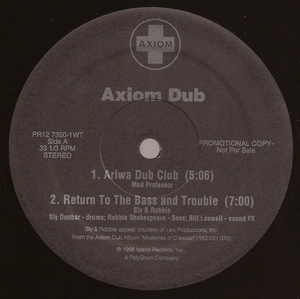 Various : Axiom Dub (12", Promo)