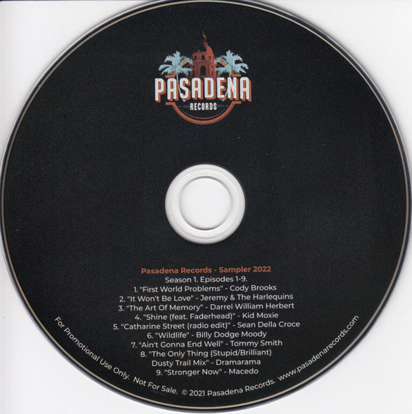 Various : Pasadena Records - Sampler 2022 (CD, Comp, Smplr)