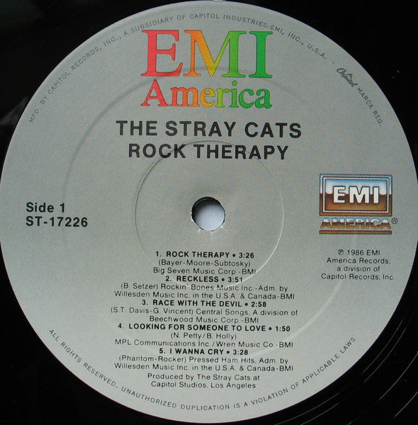Stray Cats : Rock Therapy (LP, Album, All)