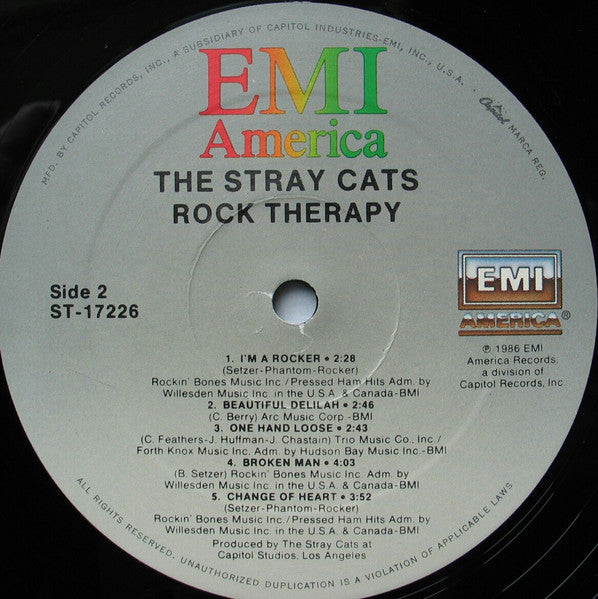 Stray Cats : Rock Therapy (LP, Album, All)