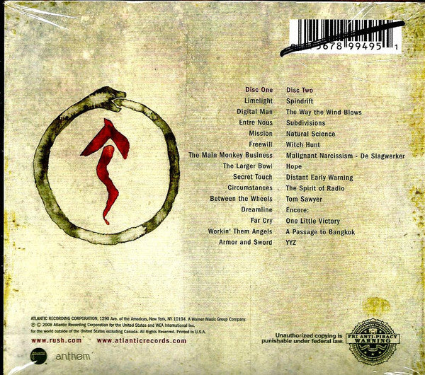 Rush : Snakes & Arrows Live (2xCD, Album)