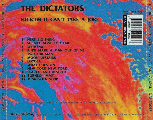 The Dictators : Fuck 'Em If They Can't Take A Joke (CD, Album, RE)