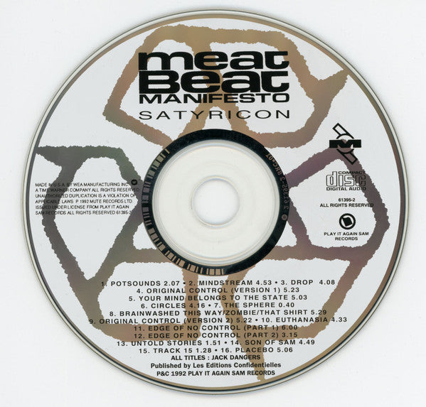 Meat Beat Manifesto : Satyricon (CD, Album)