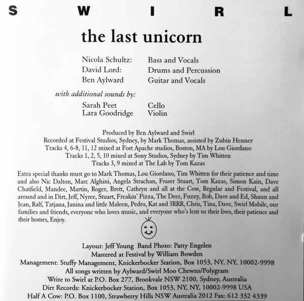 Swirl (5) : The Last Unicorn (CD, Album)