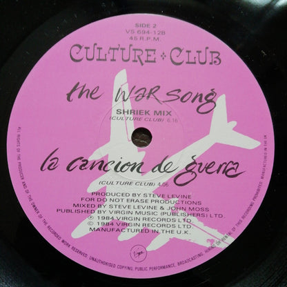 Culture Club : The War Song (Ultimate Dance Mix) (12", Ltd, Pos)