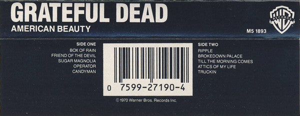 The Grateful Dead : American Beauty (Cass, Album, RE, AR)