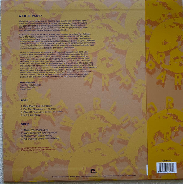 World Party : Seaview Presents ... (LP, RSD, Comp, Ltd)