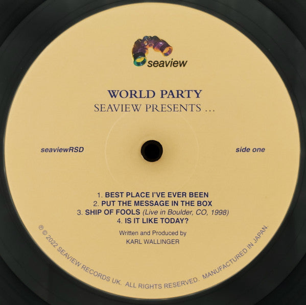 World Party : Seaview Presents ... (LP, RSD, Comp, Ltd)