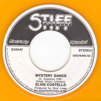 Elvis Costello : Mystery Dance  (7", Single, Ora)