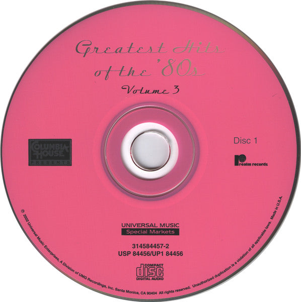 Various : Greatest Hits Of The '80s Volume 3 (3xCD, Comp, Club)