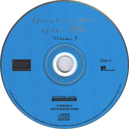 Various : Greatest Hits Of The '80s Volume 3 (3xCD, Comp, Club)