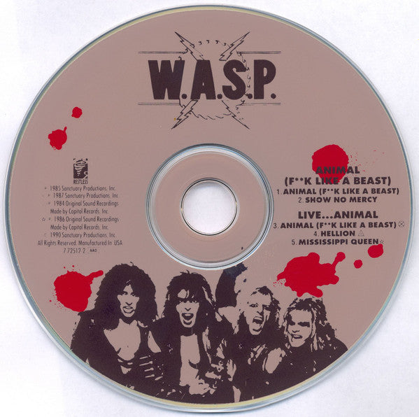 W.A.S.P. : Animal (F**k Like A Beast) / Live... Animal (CD, Maxi)