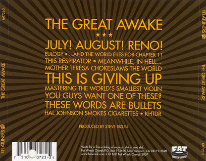 The Flatliners : The Great Awake (CD, Album)
