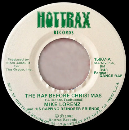 Mike Lorenz (2) : The Rap Before Christmas (7")