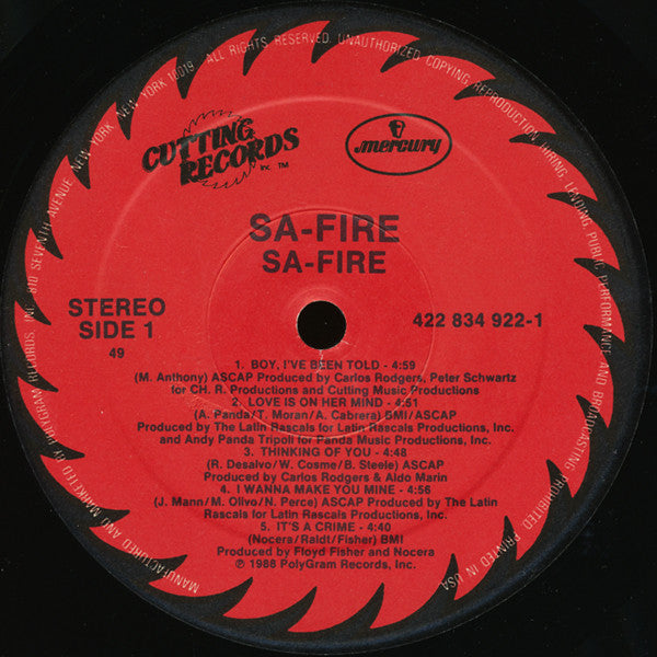 Safire : Sa-Fire (LP, Album)
