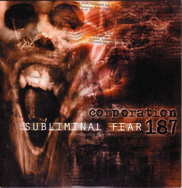 Corporation 187 : Subliminal Fear (CD, Album, Promo)